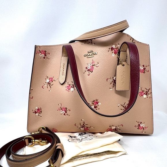 Coach Charlie Carryall Tote/Crossbody with Floral Print - Picture 1 of 11